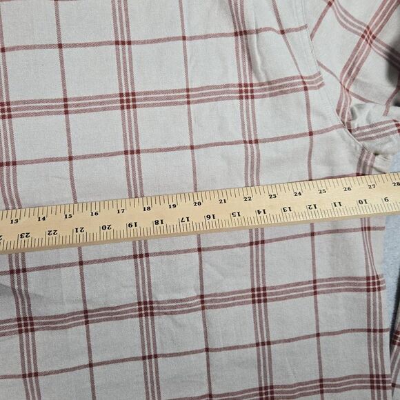 Prana Flannel Shirt Plaid 2XL NEW Button Down Dolberg Plaid Heavyweight Shacket - Picture 9 of 13